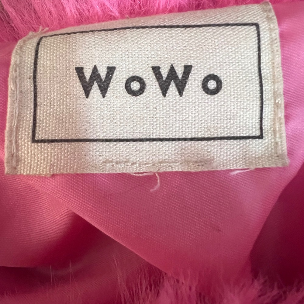 Akira WoWo Pink Faux Fur Shrug Bolero Barbiecore Festival Glam Statement Piece - Picture 6 of 6